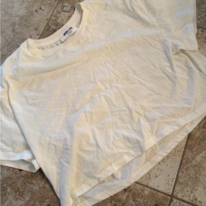 White Cropped T-Shirt